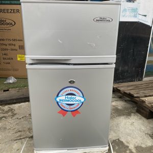 80BEX Double door refrigerator (SILVER) has large freezer compartment