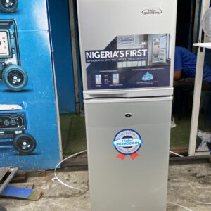 160BEX double door refridgerator (SILVER) with large freezer compartment