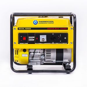 Junior 1500MS. 1.25kVA/1kW. Single phase petrol generator which comes with free Engine Oil